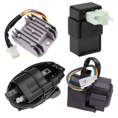 Ignition Coil 6 Pin CDI Voltage Regulator Rectifier Solenoid Relay Kit for 150cc 200cc 250cc Engine Chinese ATV Quad