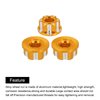 MECCANIXITY Hexagonal Nuts Aluminum M4 RC Wheel Hex Nuts Dustproof Anti-Skid Mount Cap for 1/10 RC Model Car Trucks Off Road Car Upgraded Parts Pack of 4(Golden)