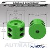 AUTMATCH Winch Cable Hook Stopper (2 Pack), Silicone Rubber Winch Stopper for Wire & Synthetic Rope, Winch Line ATV UTV, Shock Absorbent, Prevent Pulling Bounce and Abrasion, Green