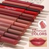 MYUANGO Moisturizing Lipstick, 0.09 OZ, Creamy Matte, 12hr Hydration, Buildable Lip Color, Lightweight Formula, Non-Sticky High Shine Finish, 12 Shades (05, TRAVVEL SIZE)