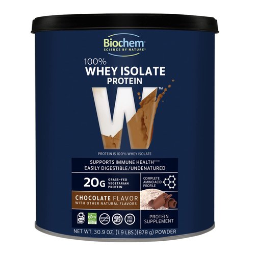 Biochem, Whey Protein Powder, 20g of Protein to Support Muscles and Intense Workouts, Chocolate, 30.9 oz