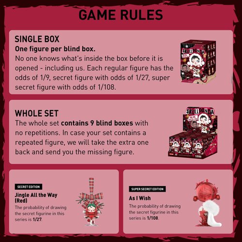 POP MART SKULLPANDA Wishing Time Series Figures, Blind Box Figures, Random Design Action Figures Collectible Toys Home Decorations, Holiday Birthday Gifts, Single Box