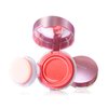 BLUE LOVE Cushion Liquid Blush for Cheeks with Mirror, Natural and Elegant Face Makeup Blush Cream, Silky Face Blushes Cheek Tint, Contour & Highlight Face for Sheer Finish (Pink Orange)