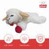 Multipet Lamb Chop Cat Plush Toy w/Catnip - Small Cat Chew Toy for All Cats - Extra Soft Plush Cat Toy - Stuffed Animal Kitten Toy for Cuddling & Playing - Cute Pet Toy (4”, Cream)