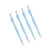 4 Pcs Cuticle Trimmer Pusher Remover, Rubber Tip Gentle on Nail Bed, Stainless Steel Cuticle Remover, Manicure Tool for Fingernails