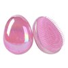 Hair Brush, Detangling Brush Portable Travel, Glitter Egg Shape Anti Static Knots, Air Cushion Massage Detangler Brush for Adults Kids Curly Long Thick Dry Wet Frizzy Damaged Hair