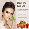 Disemot Gua Sha Facial Tools, Natural Anti-Aging Jade Beauty Skin-Care Tool Face Roller to Rejuvenate Facial Skin Cooling, Slimming & Firming, Great as Stocking Stuffers