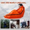 Mezonn Emergency Sleeping Bag Survival Bivy Sack Use as Emergency Blanket Lightweight Survival Gear for Outdoor Hiking Camping Keep Warm After Earthquakes, Hurricanes and Other disasters