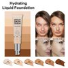 PHOERA Hydrating Serum Foundation,Flawless Full Coverage and Hypoallergenic Makeup Base Foundation. (N04 Sand, norm)