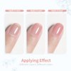 RARJSM Icy Jelly Gel Nail Polish Set of 6 Translucent Colors,Sheer Rose Nude Skintone Gel Polish LED UV Gel Clear Milky Light Pink Red Brown French Manicure Curing Requires 7.5ml DIY Home Nail Salon
