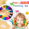 Xuyyicao Kids Washable Finger Paint Set,36 Color Funny Finger Painting with Book for Kids,Art Painting Supplies for Painting DIY Crafts,Gifts