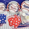 Baseball Party Decorations - 81Pcs Baseball Plates and Napkins Sets, Baseball Tablecloth, Blue Forks for Sports Fans Kid Adult Baseball Birthday Party Supplies, Serve 20