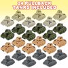 ArtCreativity Mini Pullback Tanks (Pack of 24) Fun Army Toys, Military Vehicles with Pullback Mechanism, Birthday Army Party Favors for Boys and Girls, Goodie Bag Fillers