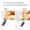Dedila 96pcs Wide Stem Dramatic Volume Eye Lashes Extensions D Curl Black Soft Individual False Eyelashes Cluster Makeup Toos (20mm)