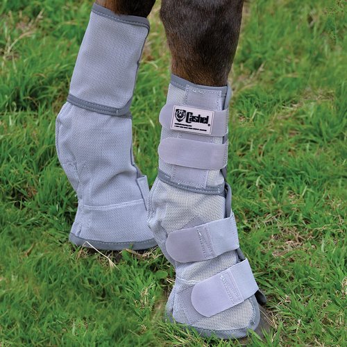 Cashel Crusader Leg Guard Fly Boots, Grey, Small Pony