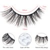 BYUVEVSR Eyelashes Cat Eye Lashes 16mm Cluster False Eyelashes Long 8D Volume Wispy Mink Lashes 12 Pairs Pack（816）
