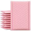 UCGOU Bubble Mailers 4x8 Inch Light Pink 50 Pack Poly Padded Envelopes Small Business Mailing Packages Opaque Self Seal Adhesive Waterproof Boutique Shipping Bags for Jewelry Makeup Supplies #000