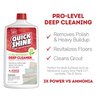 Quick Shine Multi Surface Deep Floor Cleaner and Remover 27oz | Removes Wax Build-Up, Revitalizes Floors & Cleans Grout | Use on Hardwood, Laminate, LVT, Tile and Stone | Pro-Level Cleaning