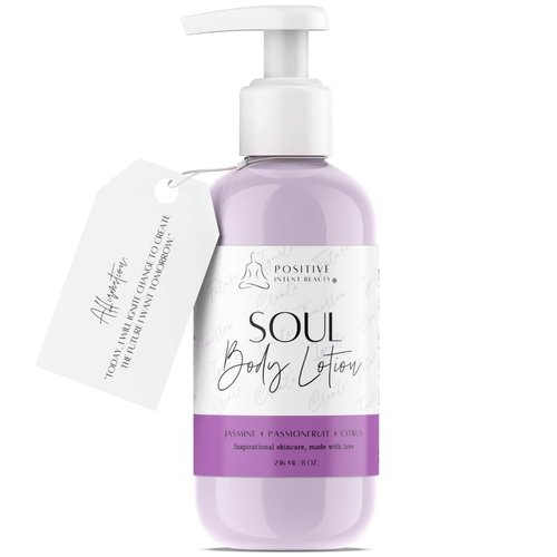 Positive Intent Beauty, Aromatherapy, Perfume, Moisturizing Shea Butter with Safflower Body Lotion 8oz (Jasmine)
