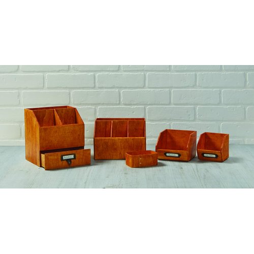 American Metalcraft PWS4 Poplar Wood Sugar Packet Holder, Natural, 4-Inches