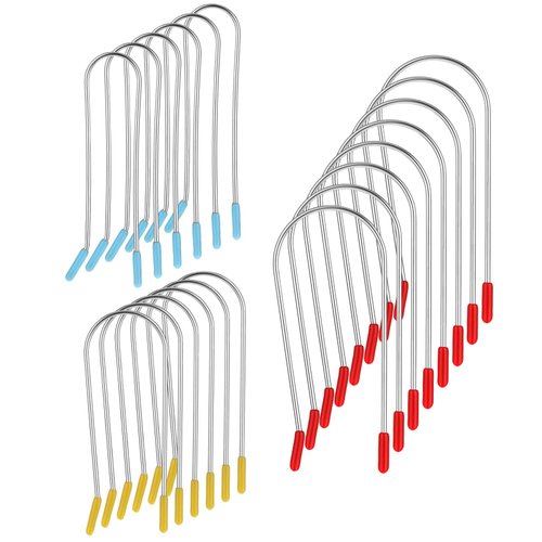 YUXIANLB Hot Rollers Hair Curlers Replacement Kit, 20 Pieces 304 Stainless Steel Hot Curler Clips in 3 Sizes for Electric Rollers (1", 1", ")