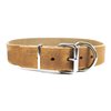 Dean and Tyler "B and B", Basic Leather Dog Collar with Strong Nickel Hardware - Tan - Size 38-Inch by 2-Inch - Fits Neck 36-Inch to 40-Inch