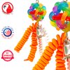 818 Wibbly Lace Bonka Bird Toys Colorful Pullable Boing Parrot Parrotlet Parakeet Cockatiel Quaker