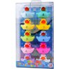 10 Pack: Numbers Counting Rubber Ducks Colorful Bath Toys - 1, 2, 3 Learn to Count Numeracy Early Learning Educational Bathtime Squeak Duckies Bathtub Set for Kids, Toddlers