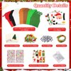 YSURE 24 PCS Christmas Crafts for Kids Ages 4-8 with Bookmark Christmas Stickers Making Foam with Snowman Kit Penguin DIY Christmas Ornaments Kits for Decorations Winter Tree Favors Patry Supplies