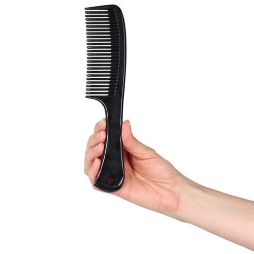 Allegro Comb 1004 Wide Tooth Detangling Hair Combs For Women, Stylists & Curly Hair Teasing Comb Mens Comb 1 Piece. (Black)