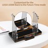 NAOCARD Acrylic Display Stand for (Back to The Future Time Machine Lego 10300) Car Building Block Model, Customised Collection Clear Display Riser Holder