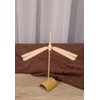 DIY Natural Bamboo Dragonfly Sets Mortise-Tenon Balance Dragonfly Bamboo Toy Balancing Dragonflies for Desk Home Decor Birthday Gifts, Square Stable Base