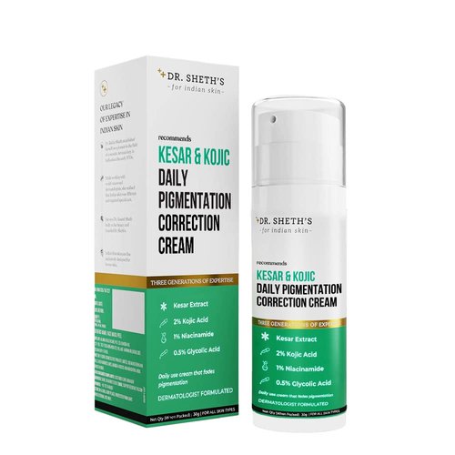Dr. Sheth's Saffron Face Cream | Hydrates & Soothes Redness | Helps Reduce Spots, Marks and Discoloration | Lightweight & Non-Greasy Moisturizer | 1.06 Oz/30 g
