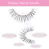 outopen 10 Pairs Natural Lashes That Look Like Extensions 5-13MM Short False Eyelashes Handmade Clear Band Wispy Eyelashes For Daily Work Lashes Easy To Apply (A01)