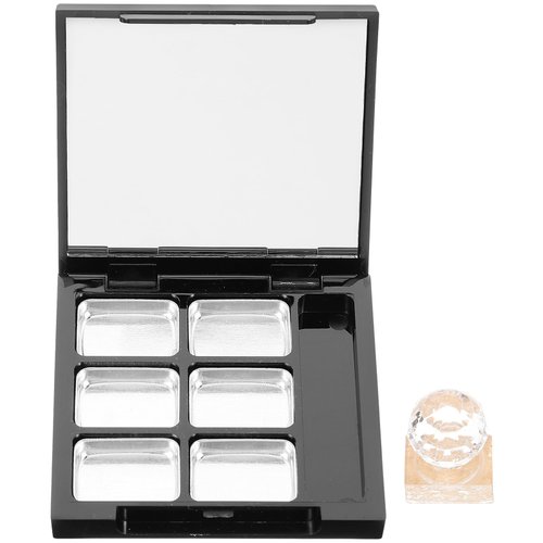 FOMIYES 1 Set highlighter empty magnetic palette sample holder Eyeshadow Pallet with Mirror pallet empty eyeshadow pans blush cosmetic Packing box eyeshadow palette