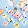12 Rolls Print Camera Paper Refill, 2.2 x 1.1 Inch Instant Camera Refill Print Paper Photo Printer Thermal Paper for Kids (Pink, Blue, Yellow)
