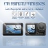 SHUAXI Screen Protector (6+1Pack) Compatible with dji osmo action 4, Tempered Glass Film High Definition Full Coverage and Silicone Cover Sleeve