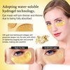 PEAUAMIE Under Eye Patchs (30 Pairs) 24k Gold Eye Mask and Hyaluronic Acid Eye Patch and Rose Eye Masks for Dark Circles and Puffiness Wrinkle Eye Bags (24k Gold)