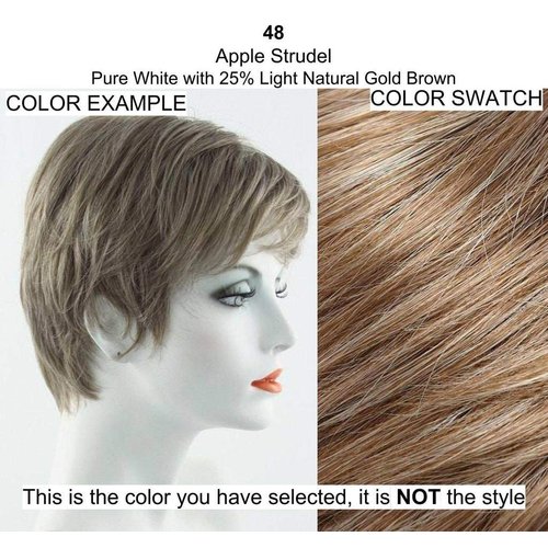 Funbun Curly Synthetic Hair Wrap Elastic Band Women's Hairpiece Chignon Ponytail Accent Fun Bun by easihair - 48 Apple Strudel