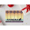 Stonehouse Collection - Tropical Theme Christmas Card - 18 Boxed Beach Holiday Cards & 19 Envelopes - Tropical Sunset - USA Made