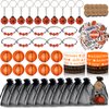 Silkchio Basketball Party Favors Sets, Basketball Theme Party Supplies 110pcs, Mini Fidget Spinner Keychains Silicone Wristbands Bracelet Basketball Stickers Set Bags for Birthday Party Decorations