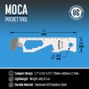 Keyport MOCA 10-in-1 Keychain Multitool (Stainless) | EDC Multi Tool: Pry Bar, Bottle Opener, Screwdriver, Box Opener, Cord Cutter & More | TSA Key Tool | EDC Gear | For Key Organizer & Key Chain