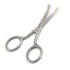 OdontoMed2011 Nose Hair Trimmer Scissors Curved 3.5" - Round Tip for Ear, Eyebrow, Beard & Mustache Trimming Multi-purpose Stainless Steel Cuticle Pedicure Beauty Grooming for Nail, Eyelash, Dry Skin
