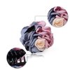 Fodattm 2PCS Women Flower Hair Clips Hair Claw Elegant Beauty Ribbon Jaw Clip Headwear Hair Jewelry (Pink/Purple)