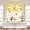 In My Golden Birthday Era Banner, Glitter Gold Happy Birthday Banner Golden Birthday Party Banner for Singer Birthday Party Decorations