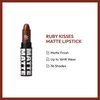 Ruby Kisses Lipstick, Matte Finish, Long-Lasting, Highly Pigmented, Smooth Apply, Full Coverage Lip Color Makeup (Espresso)