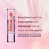 Ruby Kisses Staining Mood Lipstick, Prestige Glitter pH Color Changing Lipstick, Lightweight Hydrating Formula with Coconut Oil, Long Lasting Satin Finish Color