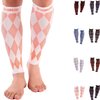 Doc Miller Calf Compression Sleeve Men and Women - 20-30mmHg Shin Splint Compression Sleeve Recover Varicose Veins, Torn Calf and Pain Relief - 1 Pair Calf Sleeves White and Orange - Medium Size