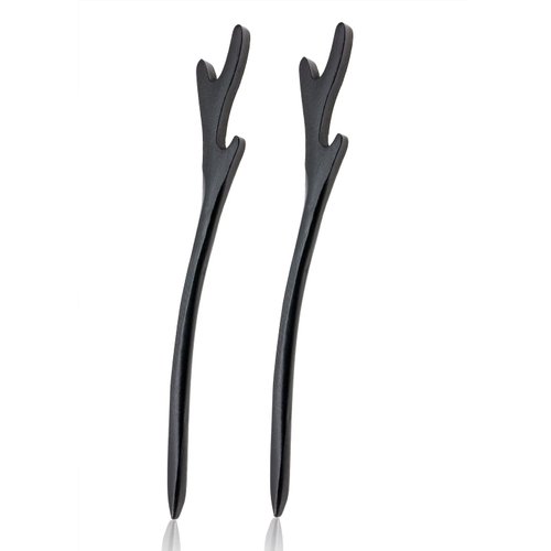 Wood Hair Sticks Penta Angel 2Pcs Vintage Wooden Carved Hair Chopstick Pencil Long Hairpin Clips ...