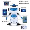 Musical Walking Dancing Robot Toy for Kids, Flashing Lights, 360° Body Spinning, Toddlers Bosys Girls Fun Toy Figure (Model 1)